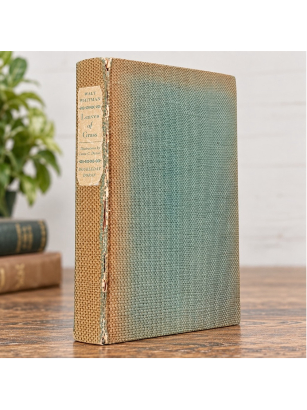 Leaves of Grass Walt Whitman 1940 Illustrated Doubleday Doran Vintage Hardcover